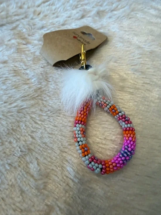 🪡Handmade Beaded Keychain ☀️ ☁️ - Picture 1 of 4